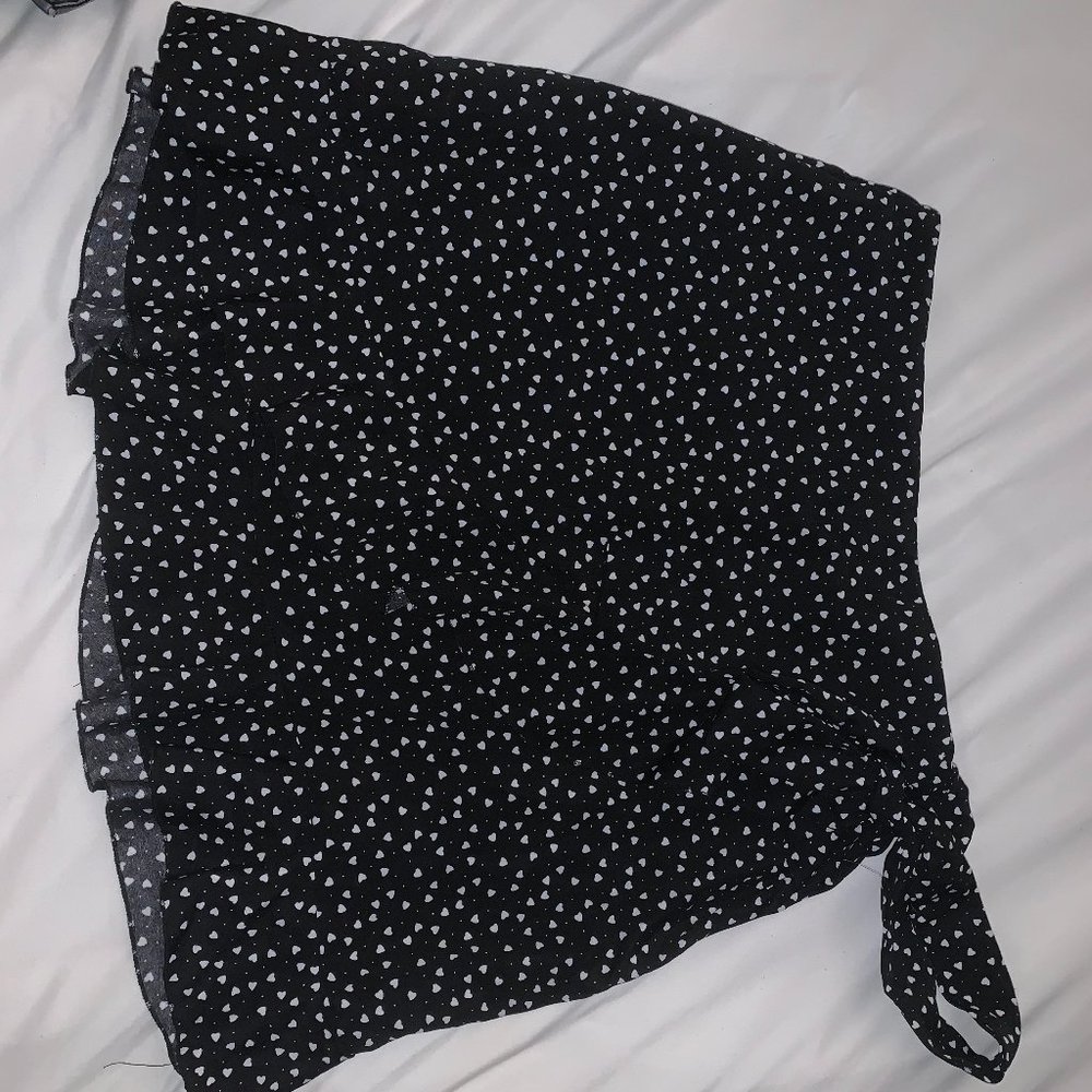 Heart Ruffle Tie Skirt